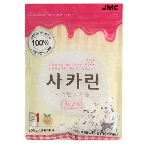 공식판매처 국내산100% JMC사카린100g 신화당 옥수수 뉴슈가 당원 스테비아OK