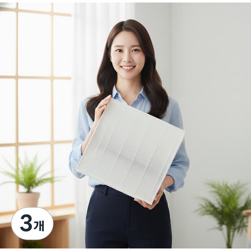 [호환] 국산 삼성 공기청정기 프리미엄 필터 CFX-D100D 블루스카이 5000, 3개, CFX-D100D 헤파형