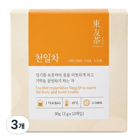 천일차 황기 구기자 차 대용량, 명상 아티스트가 설계한 기력 한방 티백 (30g), 3개, 3g, 10개입