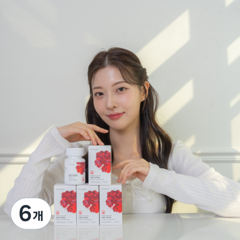 뉴벨라 석류엘라 붉은 생기를 담은 하루 식약청 HACCP 인증, 6개, 60정