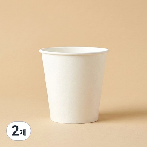 아이팩피앤디 무인쇄 종이컵 180ml, 2개, 1000개입