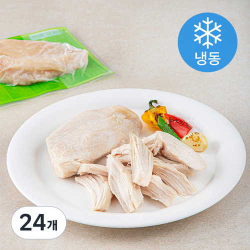 [로켓프레시] 함께하닭 맛있는 스팀 헬스 닭가슴살 수제 찐저염맛 (냉동), 100g, 1개입, 24개