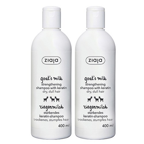지아자 산양유 케라틴 샴푸, 400ml, 2개