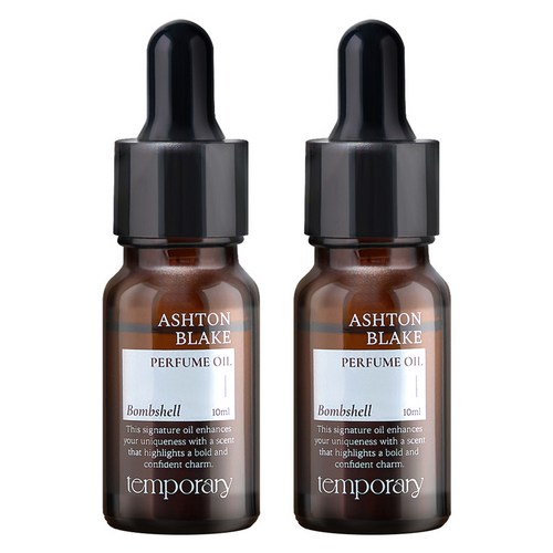 템포러리 애쉬튼 블레이크 밤쉘 퍼퓸 오일, 2개, 10ml