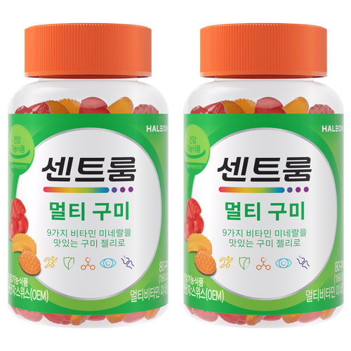 센트룸 멀티 구미, 80정, 160g, 2개
