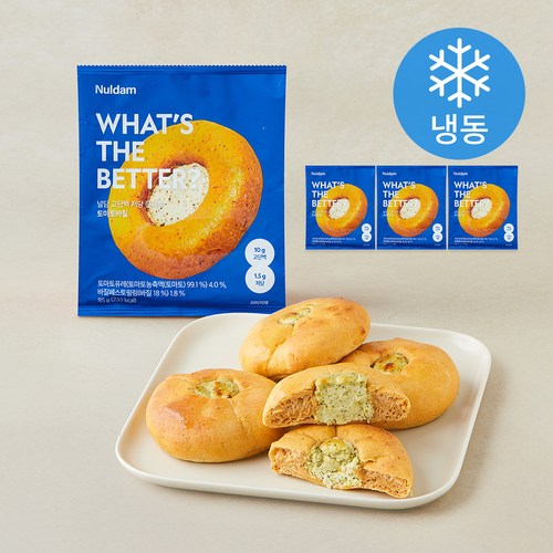 [로켓프레시] 널담 고단백 저당 쫀득빵 토마토바질 (냉동), 85g, 4개, 1개입