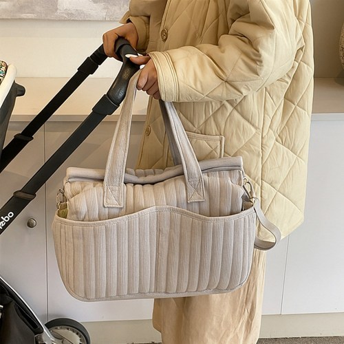 컴위즈 유모차 기저귀가방 대용량 가벼운 누빔 다용도 가방