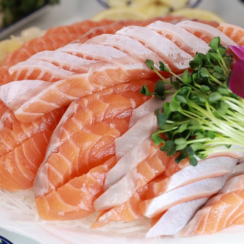 가락시장 노다지수산 [연어회] 프리미엄 노르웨이 연어 회, 1세트, 중(3인분, 700g)