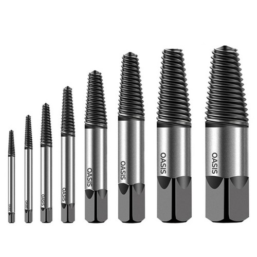 오아시스 볼트리무버 8PCS세트 피스제거 히다리탭 반대탭 나사 제거 역탭 백탭, 1개