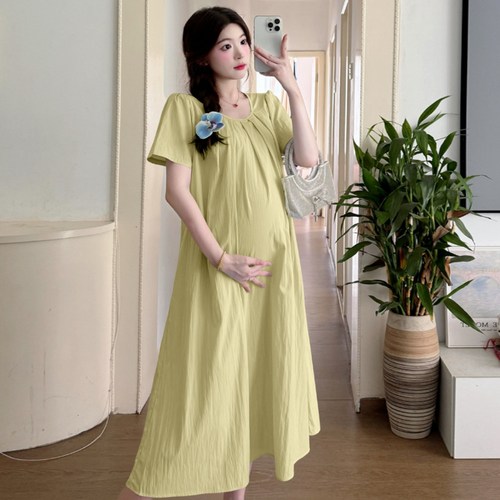708090 여성 원피스 롱원피스 임부 스커트 임부복