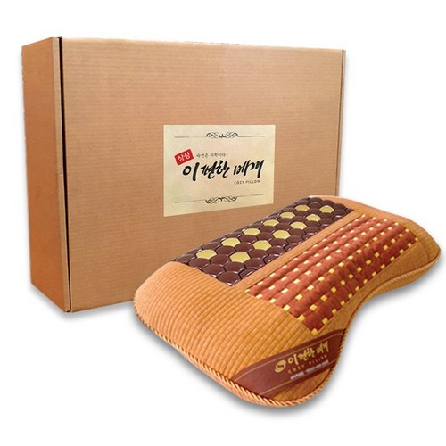 세라믹 이편한베개 남녀공용 / 세라믹+황토볼+참숯 인체공학적설계, 47(가로) x 28(세로) cm, 1개