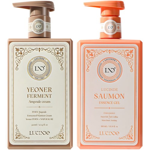 뤼산드 PDRN 연어 콜라겐 생성 재생 탄력 보습 수분 크림 핵폭탄 시너시 올인원 반반 젤 로션 세트, 1세트, 600ml