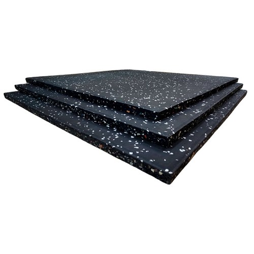 희우스포츠 방음방진 홈짐 층간소음 런닝머신 매트 50cm*50cm, 25mm 사각매트(코팅) 3pc