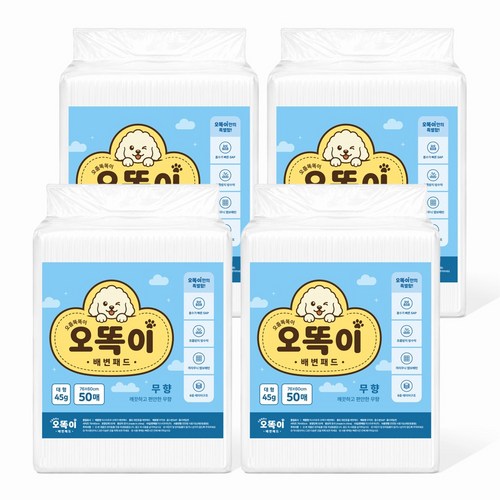 오똑이 배변패드 고흡수 논슬립 강아지패드, 1개, 200개입