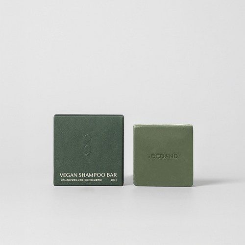 에코앤드 비건 스칼프 샴푸바 약산성 천연 제로웨이스트 고체샴푸 헤어케어, 125g, 1개, 샴푸바 1개
