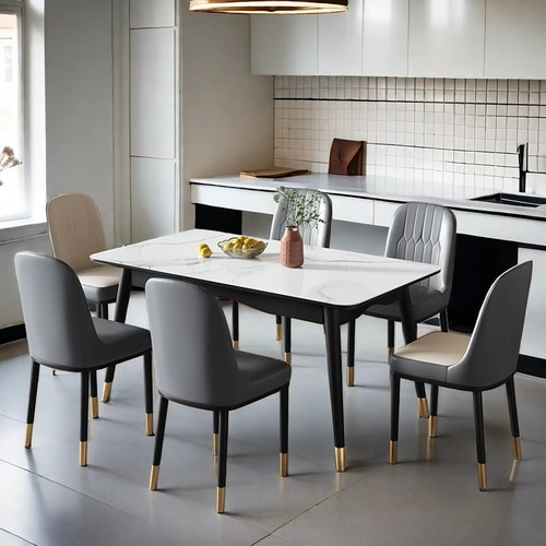 (1+1) 북유럽 더블컬러 가죽 식탁의자 커피숍 2인용 의자, 2개, 연한 회색