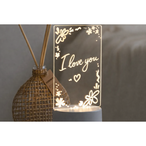 오브픽 아크릴 메모 LED 무드등 + 사은품 마카 포함( 나만의 조명 만들기 DIY )