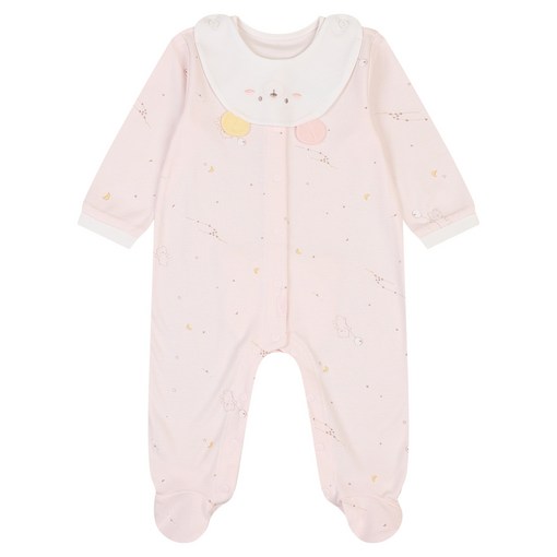 압소바 신생아용 두두 텐셀 우주복  턱받이 세트