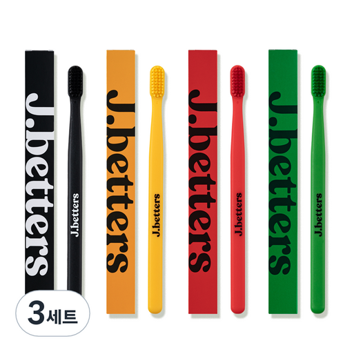 제이베럴즈 미세모 칫솔 4종 x 2p 세트, 8개입, 3세트