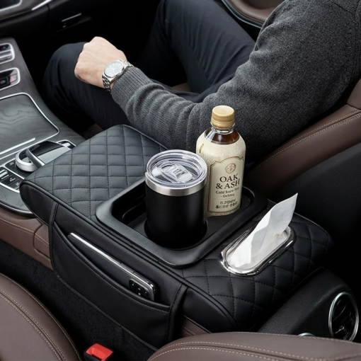 라이프엔라이크 차량용 팔걸이쿠션 수납함 팔걸이 팔받침대 팔거치대 컵홀더 콘솔 팔걸이 쿠션