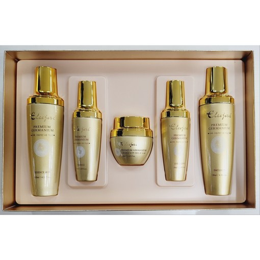 미백 주름 2중 기능성 엘루자이 게르마늄 기초 5종 화장품세트, 1세트