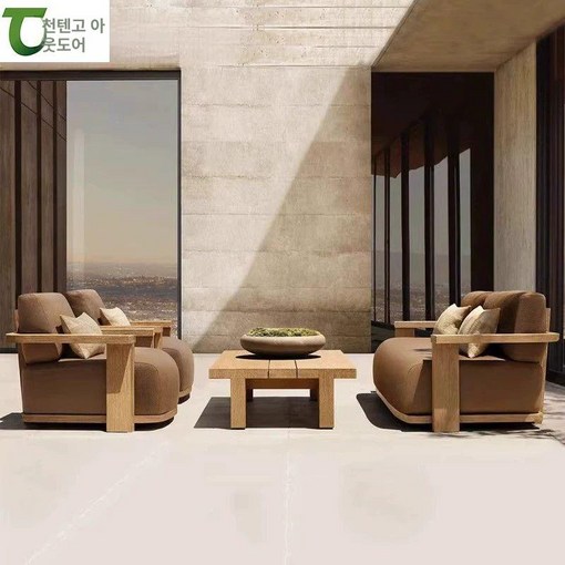 방수 야외 소파 아웃도어 정원 카페 테라스 접이식 테이블 3인용 소파 경제형, 3인용 소파 호화형