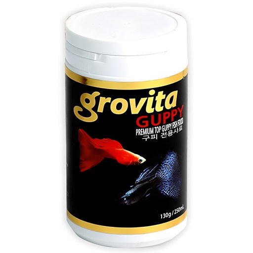 그로비타 구피 열대어 사료로 활기찬 수조 만들기