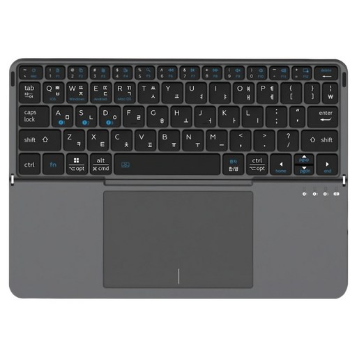 아이노트 터치패드 접이식 휴대용 블루투스 키보드, 블랙, XFolding XK808B, 제조사축