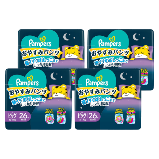 Pampers 幫寶適 巧虎安睡褲/拉拉褲/尿布 12~17kg, XL, 104片