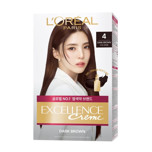 로레알파리 엑셀랑스 크림 빗캡으로 간편한 새치염색 염모제