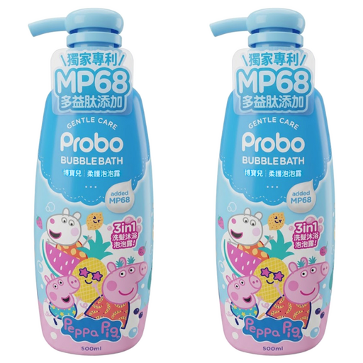 Probo 博寶兒 柔護泡泡露 佩佩豬, 500ml, 2瓶