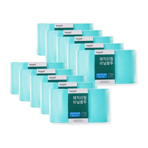 Tamsaa 神奇補充塑膠袋 280系列 相容 22L/25L 嬰兒爽身粉香, 22L, 10個
