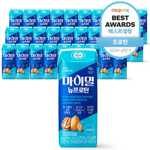 대상웰라이프 마이밀 뉴프로틴 오리지널 190ml 30개 체험하세요 건강한 삶의 시작