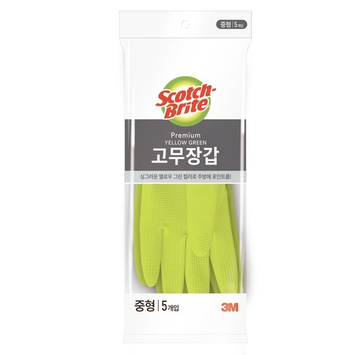 스카치브라이트 베이직 고무장갑 5p