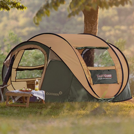 패스트캠프 메가5 원터치 텐트, 브라운, 5인용