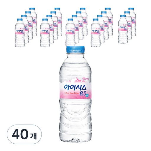 아이시스 80 300ml 40개 초소형 미네랄 워터 세트