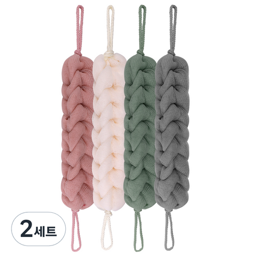 코멧 홈 파스텔 롱 샤워타월 4종 세트