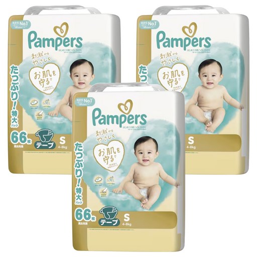 Pampers 幫寶適 日本境內版 黏貼型尿布, S, 198片