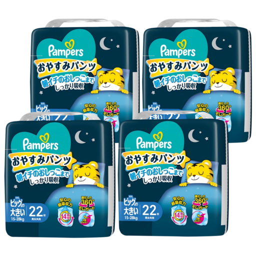 Pampers 幫寶適 巧虎安睡褲/拉拉褲/尿布 15~28kg, 88片, XXL