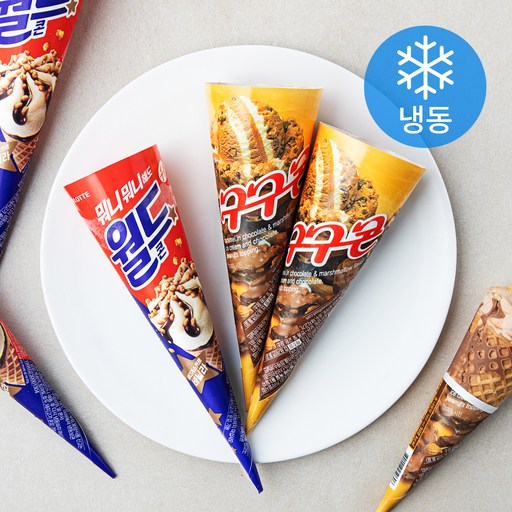 롯데웰푸드 월드콘 + 구구콘 세트 (냉동)