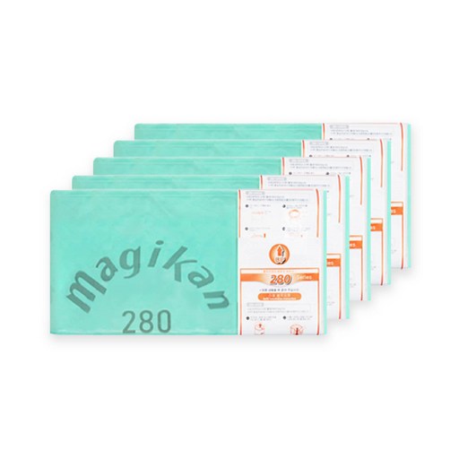 MAGIKAN 280 綠色標誌補充尿布垃圾袋, 5個