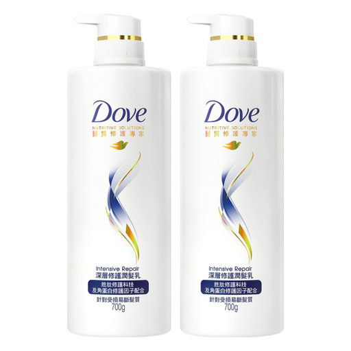 Dove 多芬 深層修護潤髮乳, 700g, 2瓶