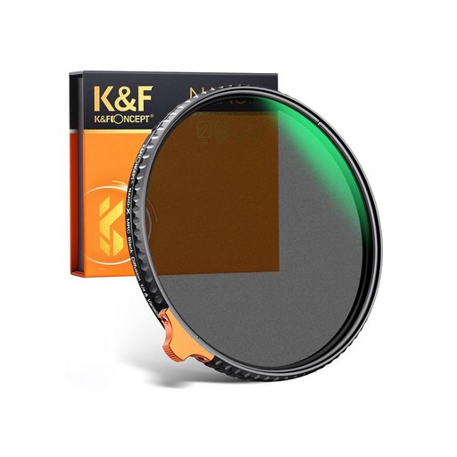 [62mm] K&F 블랙미스트 1/4 + 가변 ND2-ND32 2 in 1 렌즈필터, [62mm] 1/4 + ND2-32