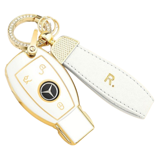 REGENS 벤츠 골드라인 스마트 TPU 키케이스  체인