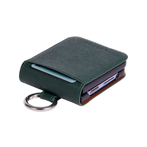 루스톤 천연소가죽 POLKA 카드 지갑 Z플립 케이스