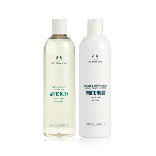 더바디샵 화이트머스크 대용량 세트 샤워젤 400ML바디로션 400ML