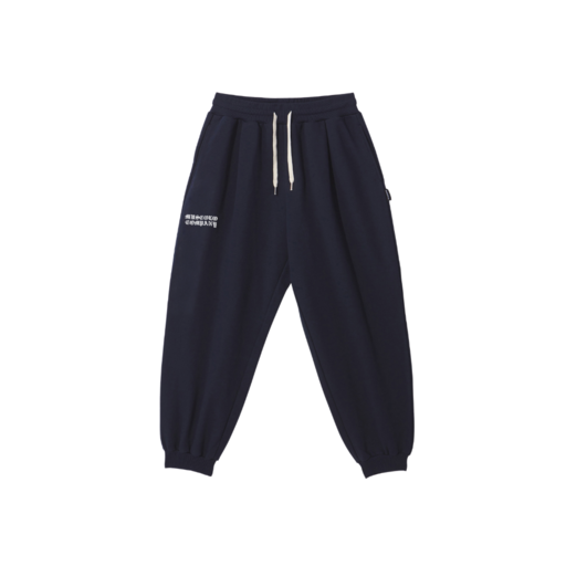 BLACKLETTER TYPOGRAPHY WIDE JOGGER PANTS NAVY