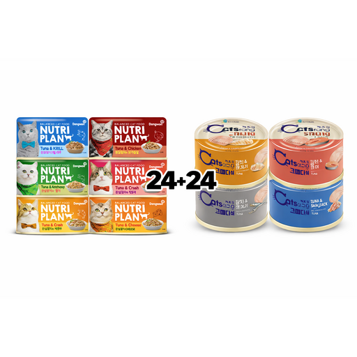 뉴트리플랜 캣캔고메디쉬캣캔, 48개, 160g, 뉴트리플랜닭가슴살고메디쉬닭고기