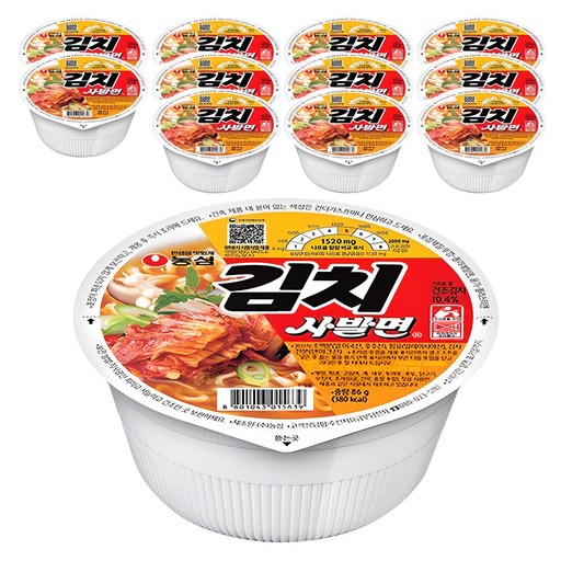 농심 김치 사발면 86g