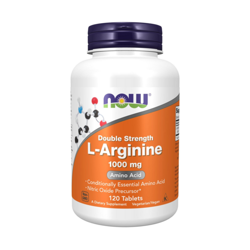 NOW Foods Double Strength L-Arginine胺基酸錠, 120錠, 1罐